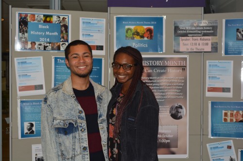 Travis Alabanza with Student Union member