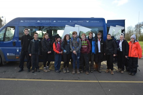 The students ready to leave