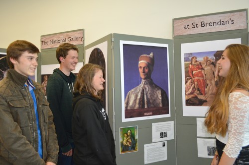 Students admiring the Gallery