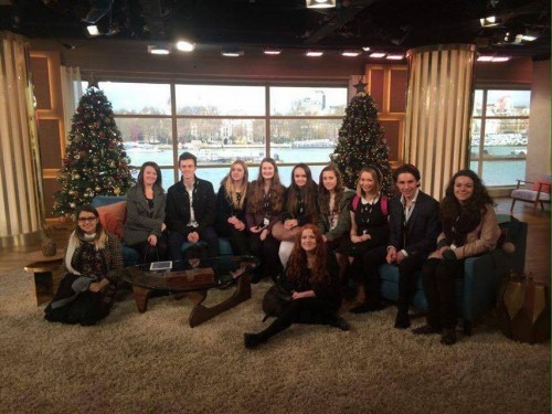 Students on This Morning set